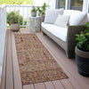 Piper Looms Chantille Americana ACN2053 Terracotta Machine Washable Area Rug Runner Outdoor Lifestyle Image Feature