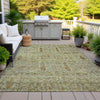 Piper Looms Chantille Americana ACN2053 Wheat Machine Washable Area Rug Outdoor Lifestyle Image Feature