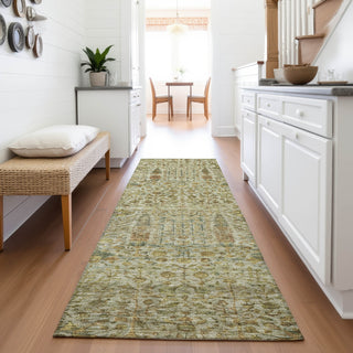 Piper Looms Chantille Americana ACN2053 Wheat Machine Washable Area Rug Runner Lifestyle Image Feature