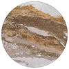 Piper Looms Chantille Abstract ACN2054 Brown Machine Washable Area Rug Round Main Image