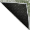 Piper Looms Chantille Abstract ACN2054 Green Machine Washable Area Rug Backing Image