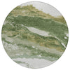 Piper Looms Chantille Abstract ACN2054 Green Machine Washable Area Rug Round Main Image
