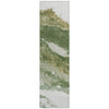 Piper Looms Chantille Abstract ACN2054 Green Machine Washable Area Rug Runner Main Image