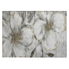 Piper Looms Chantille Floral ACN2055 Silver Machine Washable Area Rug Scatter Main Image