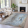 Piper Looms Chantille Nautical ACN2056 Blue Machine Washable Area Rug Lifestyle Image Feature