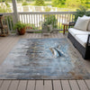 Piper Looms Chantille Nautical ACN2056 Blue Machine Washable Area Rug Outdoor Lifestyle Image Feature