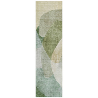 Piper Looms Chantille Abstract ACN2057 Aloe Machine Washable Area Rug Runner Main Image