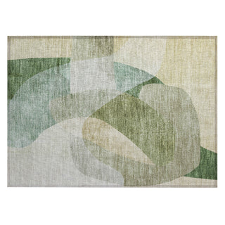 Piper Looms Chantille Abstract ACN2057 Aloe Machine Washable Area Rug Scatter Main Image