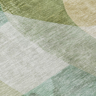 Piper Looms Chantille Abstract ACN2057 Aloe Machine Washable Area Rug Swatch Image
