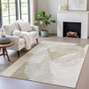 Piper Looms Chantille Abstract ACN2057 Beige Machine Washable Area Rug Lifestyle Image Feature