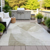 Piper Looms Chantille Abstract ACN2057 Beige Machine Washable Area Rug Outdoor Lifestyle Image Feature