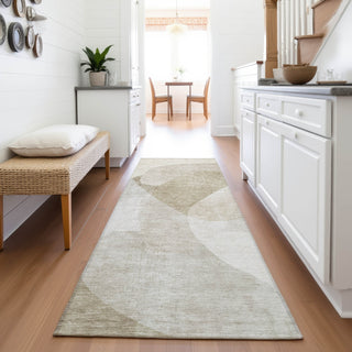 Piper Looms Chantille Abstract ACN2057 Beige Machine Washable Area Rug Runner Lifestyle Image Feature
