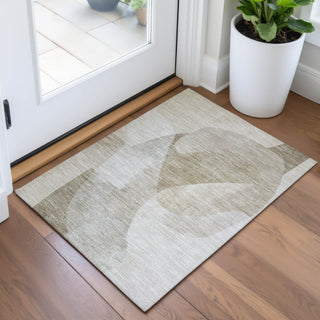 Piper Looms Chantille Abstract ACN2057 Beige Machine Washable Area Rug Scatter Lifestyle Image Feature