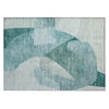 Piper Looms Chantille Abstract ACN2057 Teal Machine Washable Area Rug Scatter Main Image