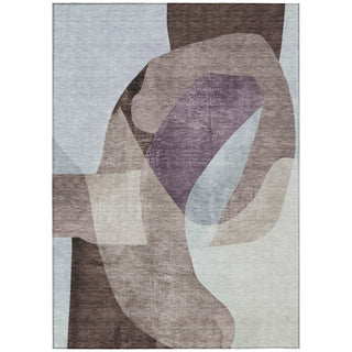 Piper Looms Chantille Abstract ACN2058 Brown Machine Washable Area Rug main image