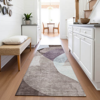 Piper Looms Chantille Abstract ACN2058 Brown Machine Washable Area Rug Runner Lifestyle Image Feature