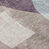 Piper Looms Chantille Abstract ACN2058 Brown Machine Washable Area Rug Swatch Image