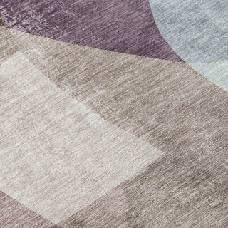 Piper Looms Chantille Abstract ACN2058 Brown Machine Washable Area Rug Swatch Image