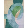 Piper Looms Chantille Abstract ACN2058 Green Machine Washable Area Rug main image