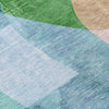 Piper Looms Chantille Abstract ACN2058 Green Machine Washable Area Rug Swatch Image