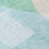 Piper Looms Chantille Abstract ACN2058 Seafoam Machine Washable Area Rug Swatch Image