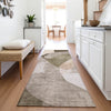 Piper Looms Chantille Abstract ACN2058 Taupe Machine Washable Area Rug Runner Lifestyle Image Feature