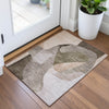 Piper Looms Chantille Abstract ACN2058 Taupe Machine Washable Area Rug Scatter Lifestyle Image Feature