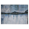 Piper Looms Chantille Abstract ACN2059 Blue Machine Washable Area Rug Scatter Main Image
