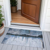 Piper Looms Chantille Abstract ACN2059 Blue Machine Washable Area Rug Scatter Outdoor Lifestyle Image Feature