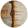 Piper Looms Chantille Abstract ACN2059 Paprika Machine Washable Area Rug Round Main Image