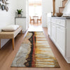 Piper Looms Chantille Abstract ACN2059 Paprika Machine Washable Area Rug Runner Lifestyle Image Feature