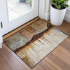 Piper Looms Chantille Abstract ACN2059 Paprika Machine Washable Area Rug Scatter Lifestyle Image Feature