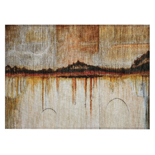Piper Looms Chantille Abstract ACN2059 Paprika Machine Washable Area Rug Scatter Main Image