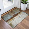 Piper Looms Chantille Abstract ACN2059 Rust Machine Washable Area Rug Scatter Lifestyle Image Feature
