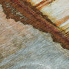Piper Looms Chantille Abstract ACN2059 Rust Machine Washable Area Rug Swatch Image