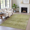 Piper Looms Chantille Geometric ACN2060 Aloe Machine Washable Area Rug Lifestyle Image Feature
