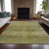 Piper Looms Chantille Geometric ACN2060 Aloe Machine Washable Area Rug Lifestyle Image Feature
