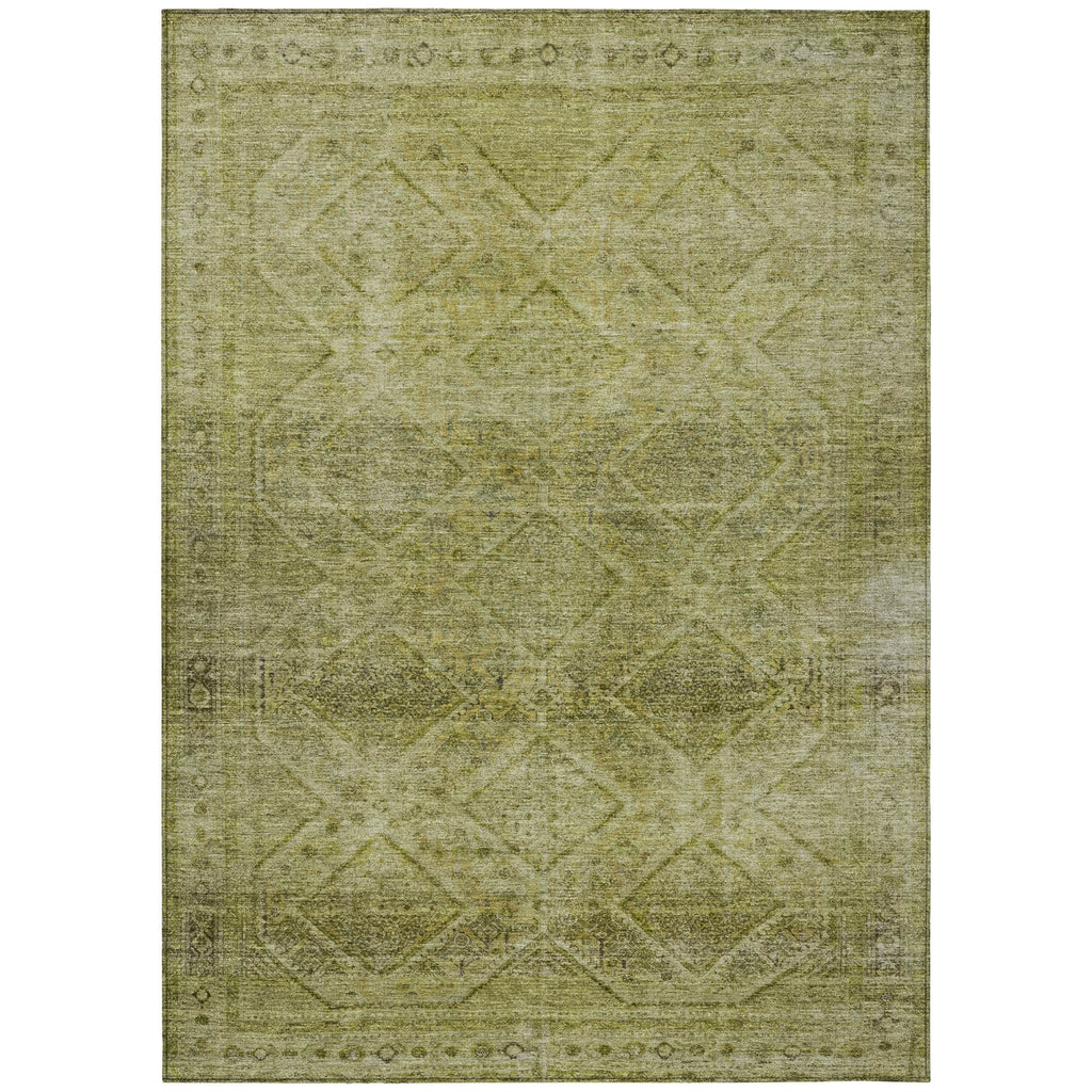 Piper Looms Chantille Geometric ACN2060 Aloe Machine Washable Area Rug main image