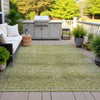 Piper Looms Chantille Geometric ACN2060 Aloe Machine Washable Area Rug Outdoor Lifestyle Image Feature