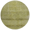 Piper Looms Chantille Geometric ACN2060 Aloe Machine Washable Area Rug Round Main Image