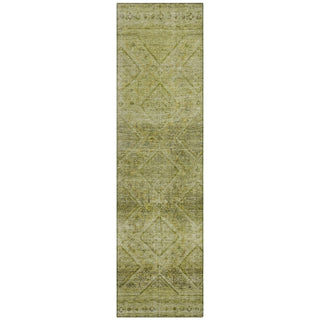 Piper Looms Chantille Geometric ACN2060 Aloe Machine Washable Area Rug Runner Main Image