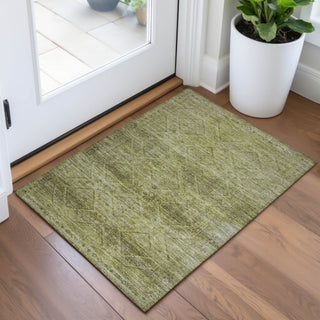Piper Looms Chantille Geometric ACN2060 Aloe Machine Washable Area Rug Scatter Lifestyle Image Feature