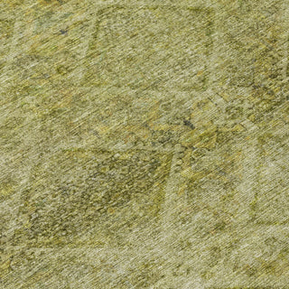 Piper Looms Chantille Geometric ACN2060 Aloe Machine Washable Area Rug Swatch Image