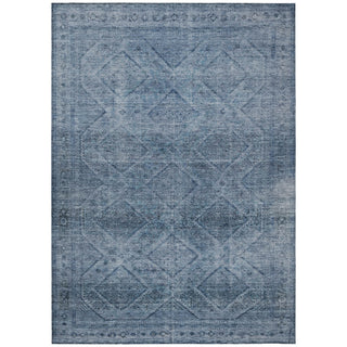 Piper Looms Chantille Geometric ACN2060 Blue Machine Washable Area Rug main image