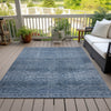 Piper Looms Chantille Geometric ACN2060 Blue Machine Washable Area Rug Outdoor Lifestyle Image Feature