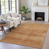 Piper Looms Chantille Geometric ACN2060 Copper Machine Washable Area Rug Lifestyle Image Feature
