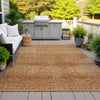 Piper Looms Chantille Geometric ACN2060 Copper Machine Washable Area Rug Outdoor Lifestyle Image Feature