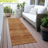 Piper Looms Chantille Geometric ACN2060 Copper Machine Washable Area Rug Runner Outdoor Lifestyle Image Feature