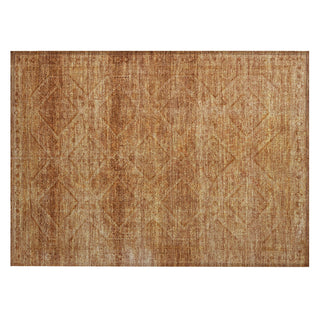 Piper Looms Chantille Geometric ACN2060 Copper Machine Washable Area Rug Scatter Main Image