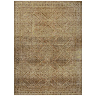 Piper Looms Chantille Geometric ACN2060 Khaki Machine Washable Area Rug main image